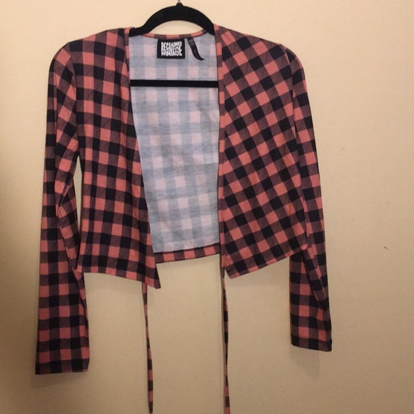 Long sleeve wrap crop top - Picture 4 of 4